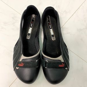 Puma cut out slip ons size 7